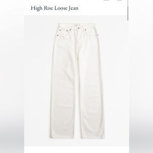 Abercrombie high rise loose jean NWOT